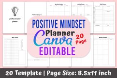 Positive mindset journal KDP Canva template Product Image 1