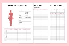 Health and Fitness Planner Bundle Canva KDP Product Image 2