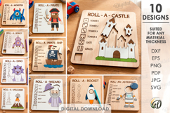 Kids Coloring Games Bundle Laser Cut. Educational Game SVG Product Image 1