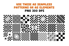 Retro Clipart Bundle Groovy PNG Elements Hippie Boho Product Image 3