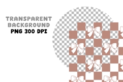 Retro Checkered Clipart PNG Taupe Muted Colors Product Image 7
