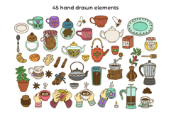 Vibrant Hygge Coffee and Tea Clip Art Product Image 2