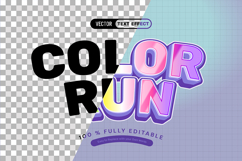 Color Run Hologram Text Effect Product Image 3