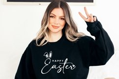 Happy Easter SVG PNG PDF, Easter Vibes Svg, Bunny Svg Product Image 4