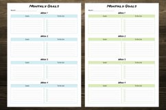 Colorful Monthly Goals Planner Product Image 2