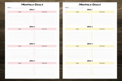 Colorful Monthly Goals Planner Product Image 3