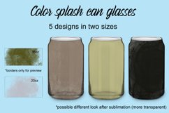 Color splash can glasses Product Image 1