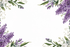 Watercolor Lavender Floral Background Product Image 1