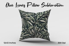 Olive Leaves Pillow Sublimation Product Image 1