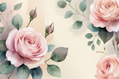 Watercolor Floral Background Wallpaper Product Image 1