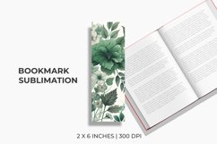 Floral Bookmark Sublimation Product Image 1