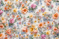 Soft Colorful Paper Floral Background Product Image 1
