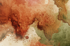 Rustic Green Brown Watercolor Art Background Product Image 1