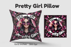 Pretty Girl Pillow Product Image 1