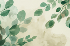 Green Eucalyptus Leaves Background Wallpaper Product Image 1