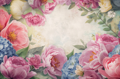 Soft Watercolor Floral Background Wallpaper Product Image 1