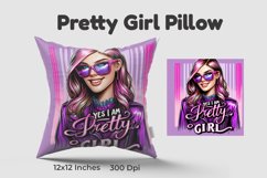 Pretty Girl Pillow Product Image 1