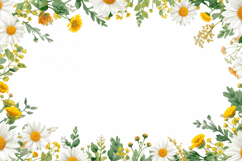 Watercolor White Floral Background Product Image 1