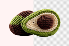 Yarn Crochet Avocado Transparent PNG Product Image 1