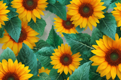 Sunflower Top View Background Product Image 1