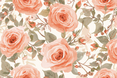 Peach Rose Background Wallpaper Product Image 1