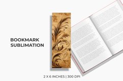 Vintage Floral Bookmark Sublimation Product Image 1