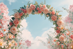 Wedding Gate Background Wallpaper Product Image 1