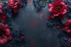 Luxury Red Roses Dark Background Wallpaper Product Image 1