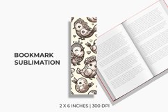 Embossed Bird And Floral Bookmark Sublimation Product Image 1