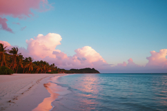 Tropical Beach Scene Background Wallpaper Product Image 1