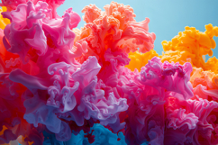 Mix Colorful Smoke Background Wallpaper Product Image 1
