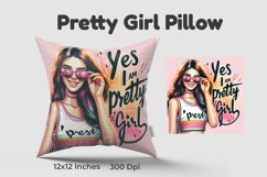Pretty Girl Pillow Product Image 1