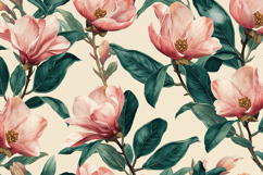 Pink Watercolor Floral Background Wallpaper Product Image 1
