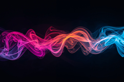 Neon Wave Abstract Background Wallpaper Product Image 1
