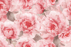 Pink Watercolor Floral Background Wallpaper Product Image 1