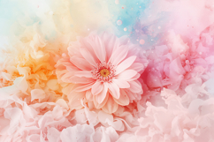 Soft Pink Floral Background Wallpaper Product Image 1