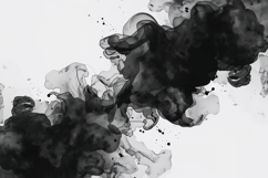Black Smoke on White Background Wallpaper Product Image 1
