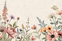Watercolor Wild Floral Background Product Image 1