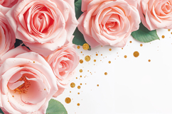 Pink Rose Background Wallpaper Product Image 1