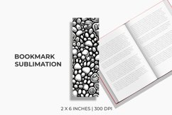 Black And White Stones Bookmark Sublimation Product Image 1