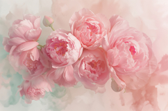 Soft Pink Floral Background Wallpaper Product Image 1