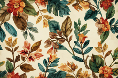 Watercolor Botanical Pattern Background Wallpaper Product Image 1