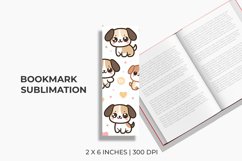 Cute Dogs Bookmark Sublimation Product Image 1
