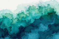 Teal Ocean Wave Texture Background Product Image 1