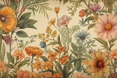 Vintage Floral Background Wallpaper Product Image 1