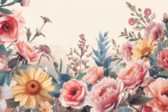 Pink And Orange Floral Background Product Image 1