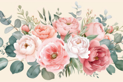 Watercolor Floral Background Wallpaper Product Image 1