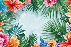 Vibrant Watercolor Floral Background Wallpaper Product Image 1