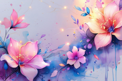Watercolor Floral Background Wallpaper Product Image 1