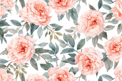 Pink Watercolor Floral Background Product Image 1